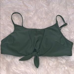 Hollister green bikini top!!